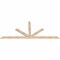 Ekena Millwork Saratoga Smooth Timber Gable Bracket, Douglas Fir, 84"W x 35"H x 1 1/2"D x 3 1/2"F, 10/12 Pitch GBW084X35X0204SAR00SDF - alternate 2